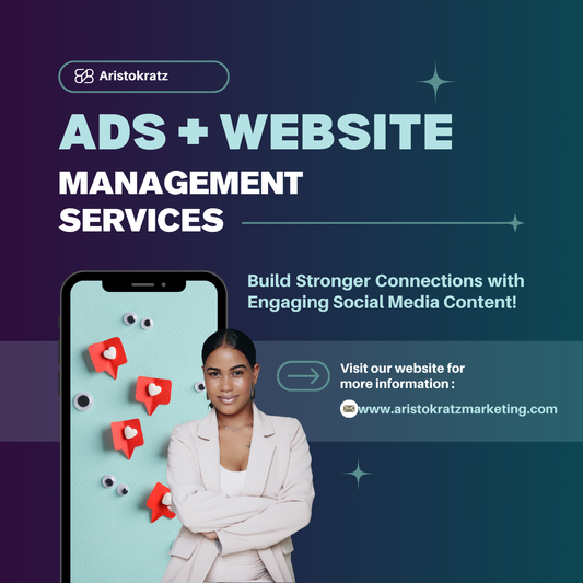 Ads + Website Management Package – $500 per Month (Management Fee Only)